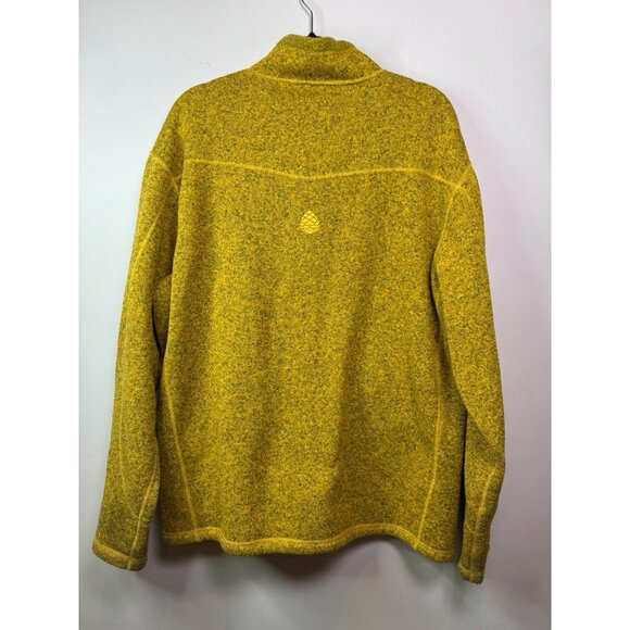 Stio Men’s Mustard Yellow Fleece Zip Up Sweater Jacket XL - Picture 9 of 11